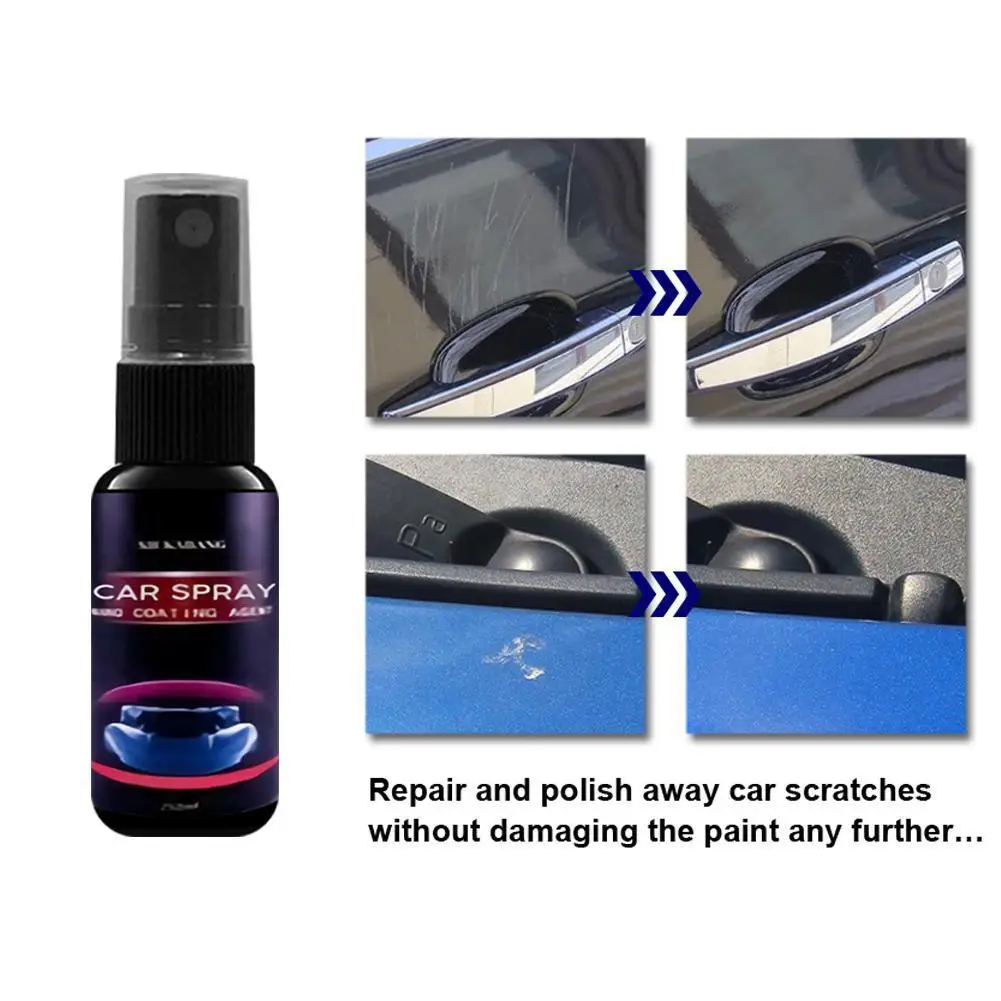 

Car Scratch Repair Nano Spray Anti Scratch Spray Crystal Coating Auto Lacquer Paint Care Polished Glass Coating 120ml