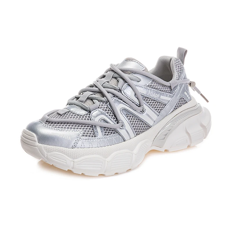 

Leather Sneakers Women Trends 2023 Mesh Chunky Platform Sports Shoes Girls Wedges Running Elegant Tennis Designer Athletic Shoe