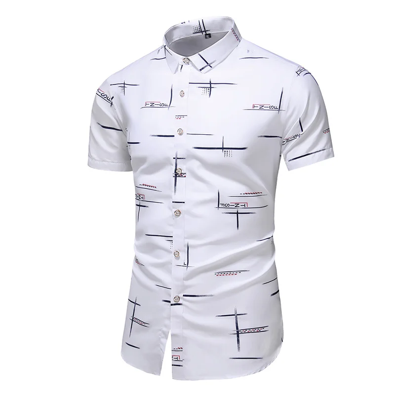 

Fashion 9 Style Design Short Sleeve Casual Shirt Men's Print Beach Blouse 2023 Summer Clothing Plus Asian Size M-XXXL 4XL 5XL