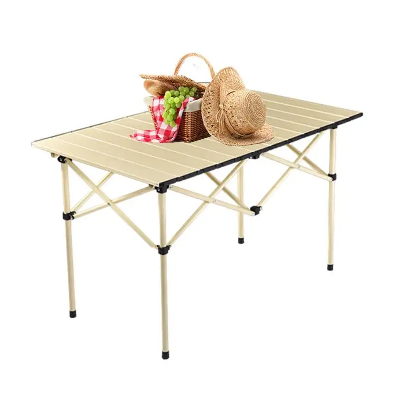 

Portable Outdoor Table Collapsible Camp Table Strong Load Camping Side Table With Carrying Bag Compact Picnic Table For Beach