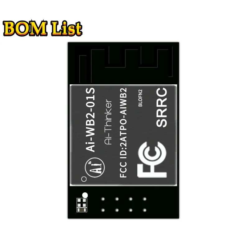 Ai-WB2-01S 2,4G WiFi + Bluetooth-совместимый BLE 5,0 сетчатый модуль с последовательным портом прозрачная Беспроводная передача чип BL602 2 м