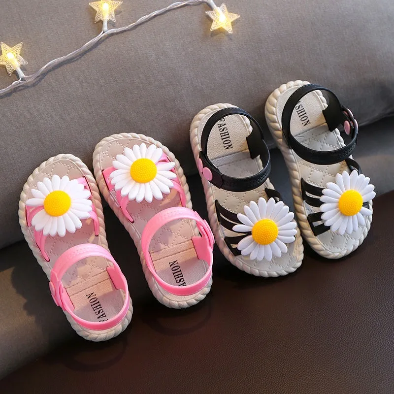 

Sandals for Girls Baotou Beach Shoes 2-7 Years Old Children Non-slip Soft Bottom Children's Sandals Non-slip Summer Baby Sandals