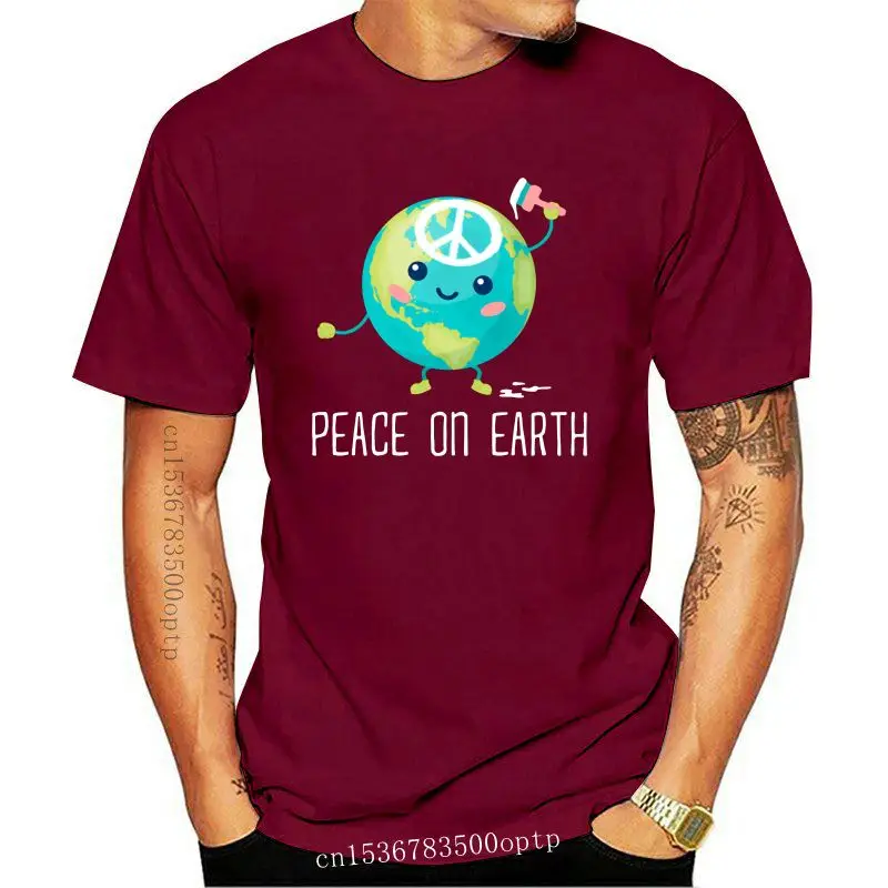 

Camiseta de la paz en la tierra, ropa deportiva Unisex, nueva