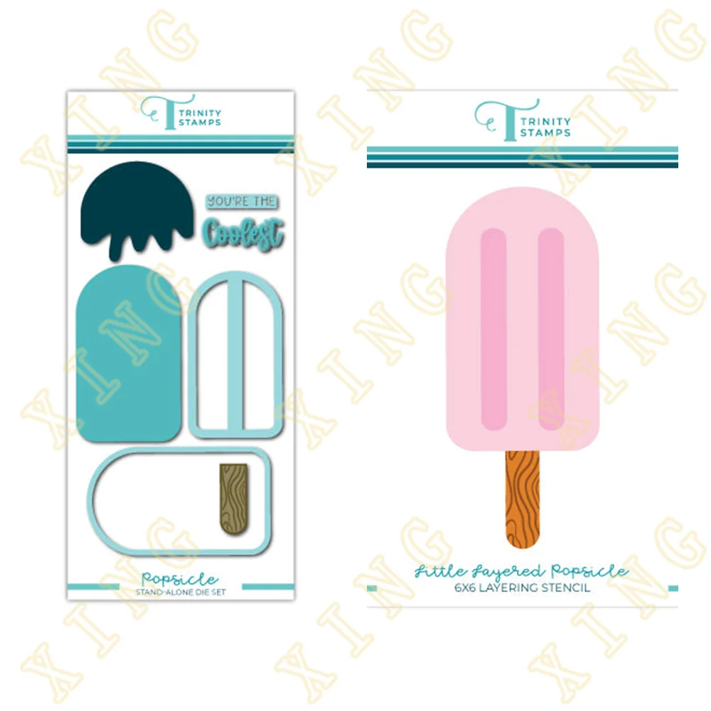

New for 2022 Arrival Reuseable Popsicle Die Set Metal Cutting Scrapbook Embossed Paper Card Album Craft Template Stencils