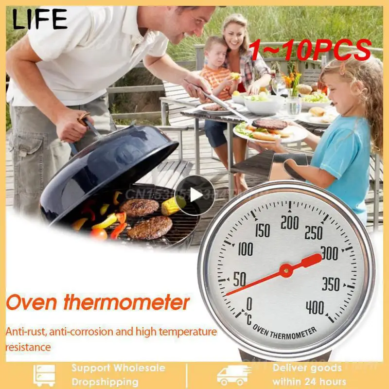 

1~10PCS Celsius Stainless Steel Oven Thermometer Mini Dial Stand Up Temperature Gauge Gage Food Meat Kitchen Tools Oven Cook