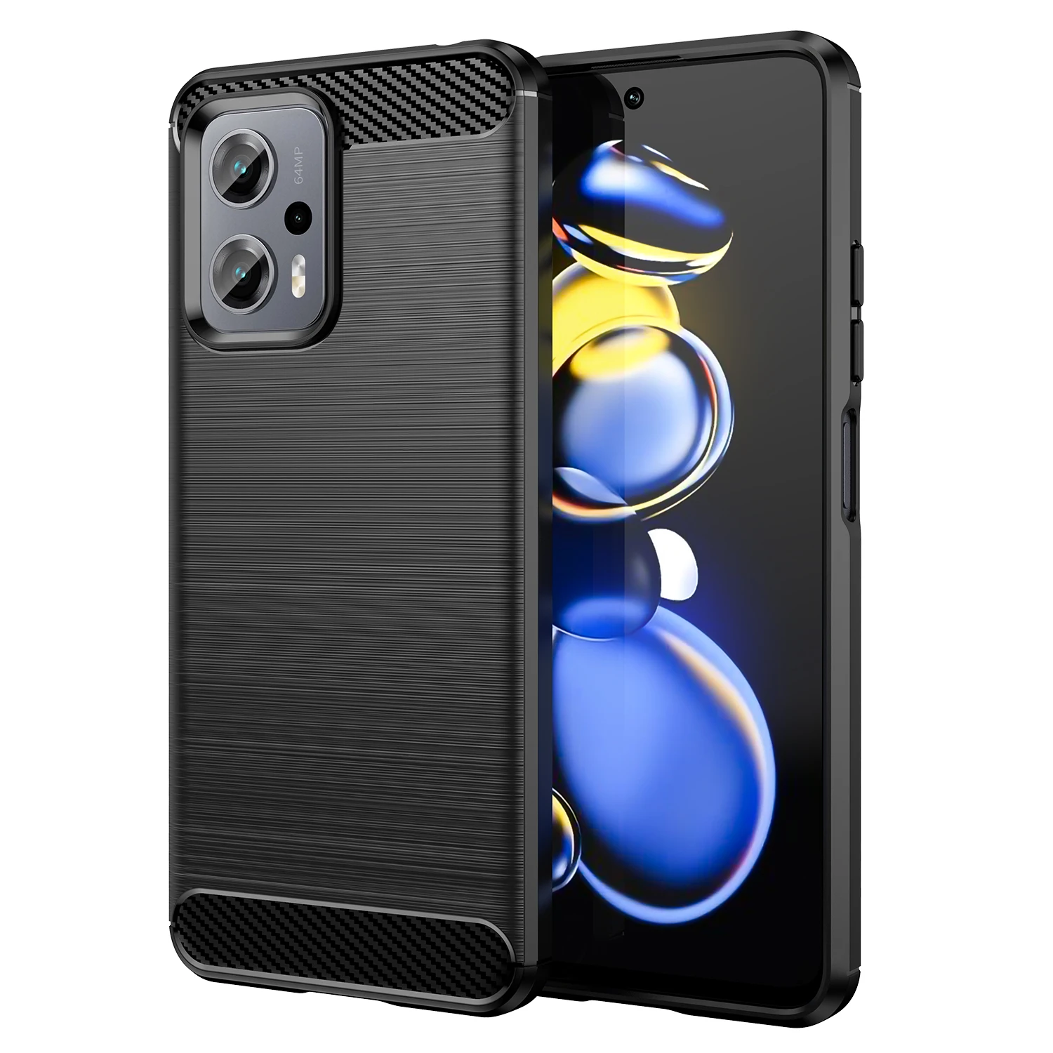 Carbon Fiber Case For Poco X4 GT 5G Case Poco X4 GT Funda Shell Capa Cover Soft Silicone Bumper For For Poco X4 GT