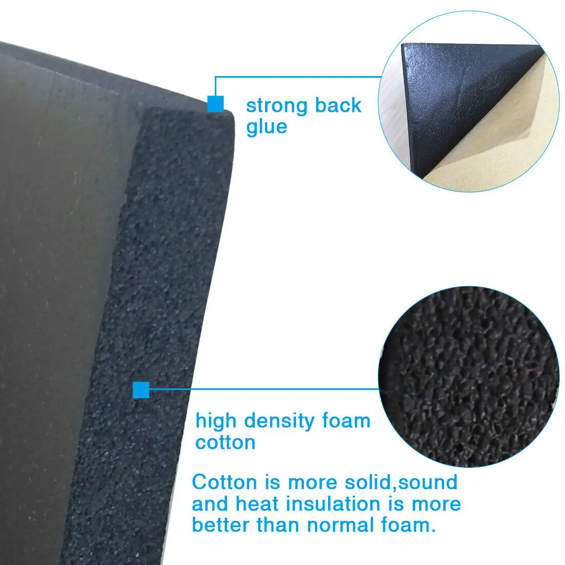 

Heat Deadening Insulation Pad Closed Floors Interior Mat Sealing Sheets