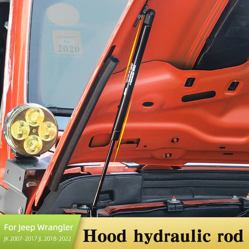 

Hood Hydraulic Rod For Jeep Wrangler JK 2007-2017 JL 2018-2022 Stainless Steel Lifting Tool Car Load-bearing Accessories