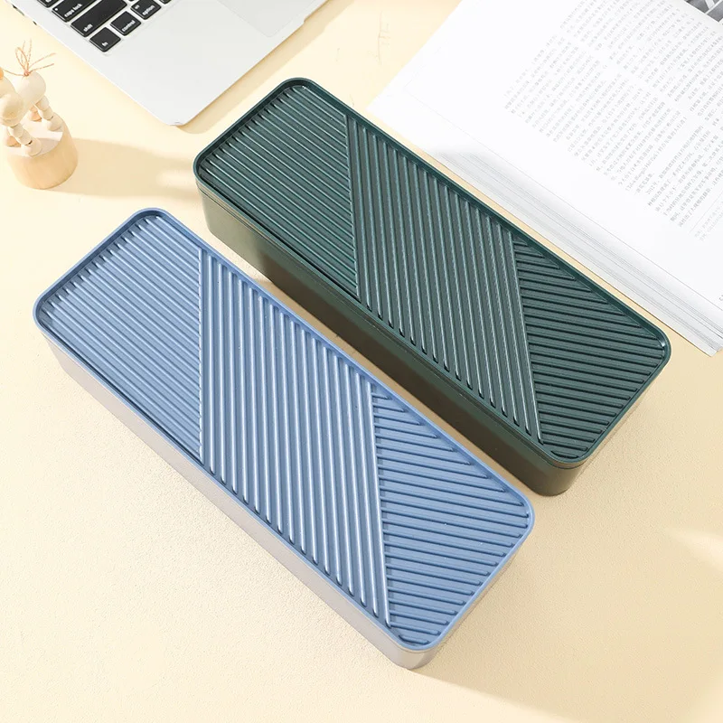 

Новый Настольный контейнер для хранения кабеля для передачи данных, внешняя отделка для зарядного устройства, отсек для шнура питания с кры...