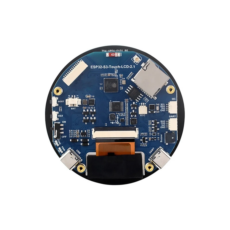2 1-дюймовый круглый сенсорный экран макетная плата чип ESP32-S3 Wi-Fi/BLE5 встроенный QMI8658