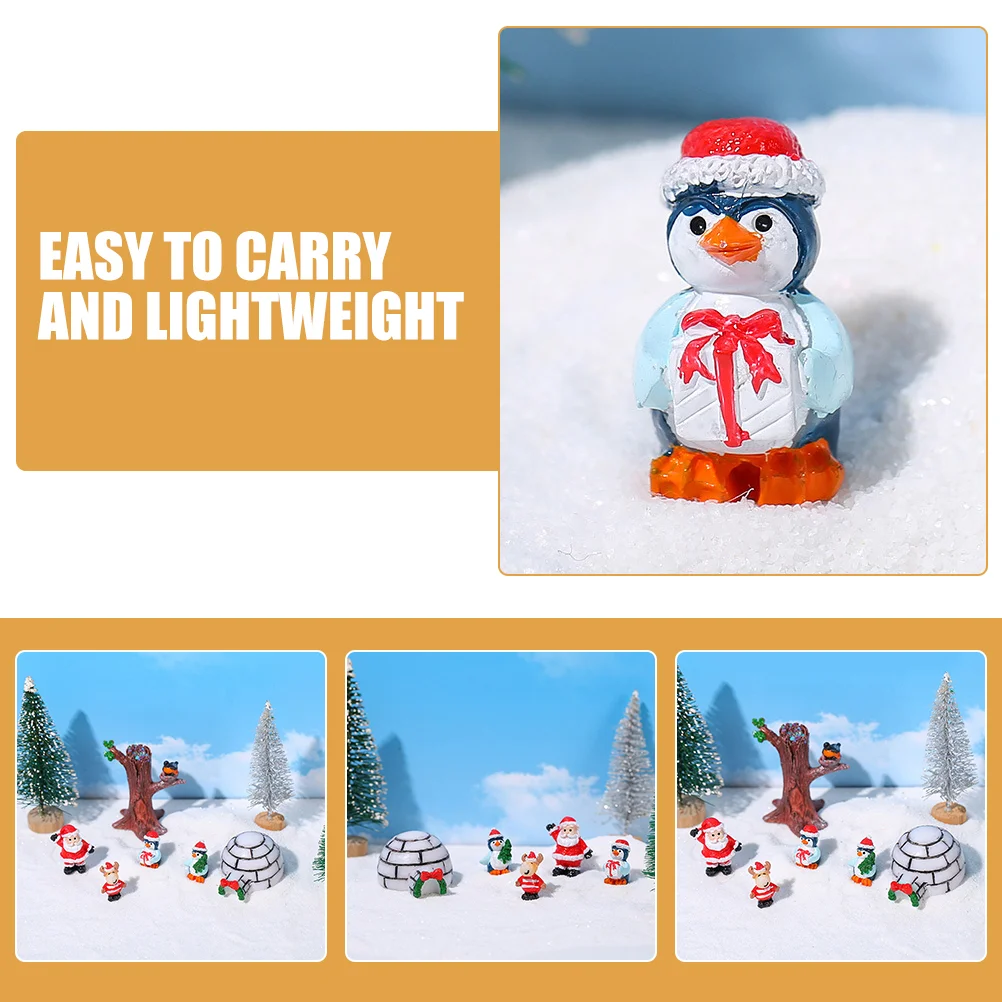 Снежные украшения для ландшафтного дизайна рождественские миниатюры поделок