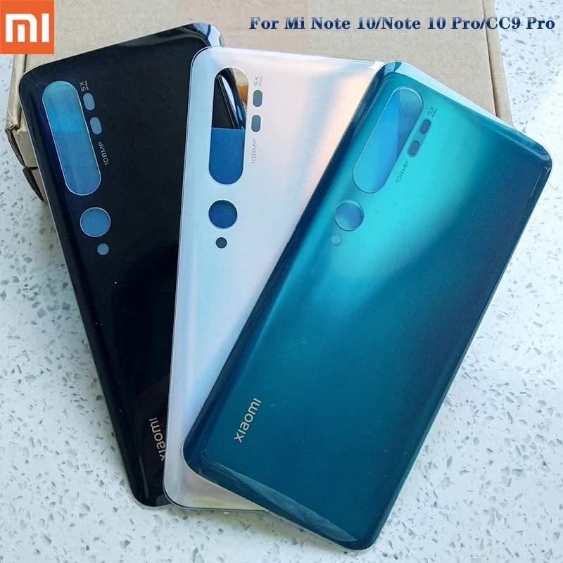 Стеклянная задняя крышка Xiaomi mi note 10 pro Крышка батарейного отсека cc9 Задняя