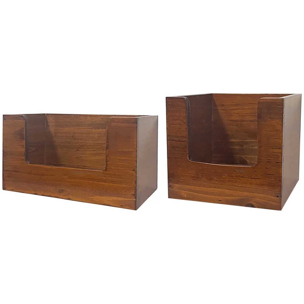 

Box Storage Wooden Wood Organizer Holder Toilettabletop Small Organizing Multi Desktop Table Paper Tools Lipsticks Dresser Tank