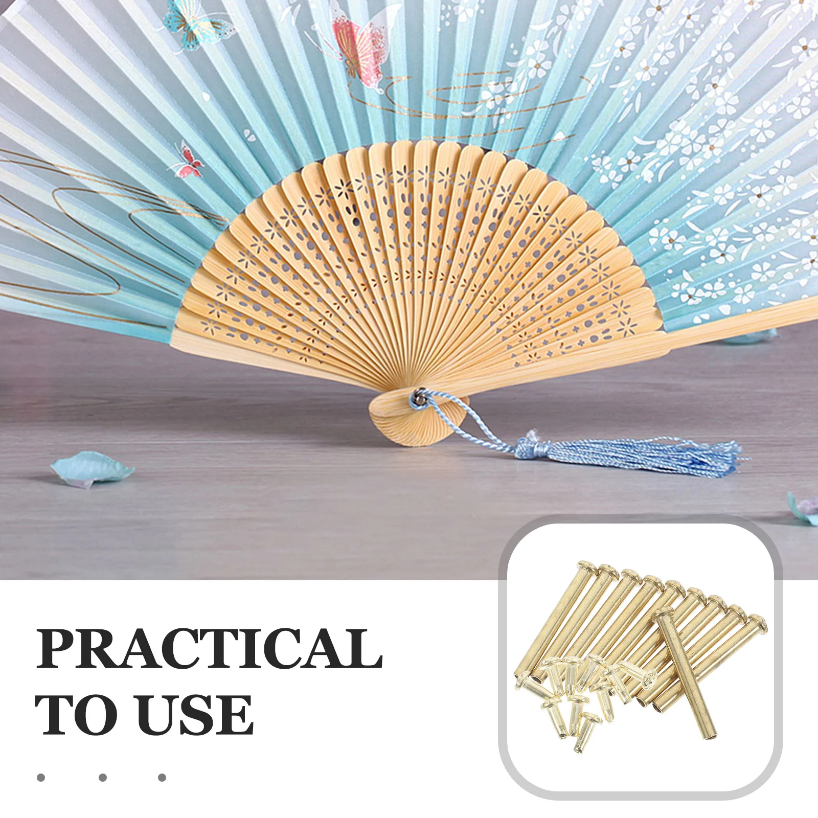 10 комплектов аксессуаров для шляп вентилятор гвоздь металлические заклепки вала