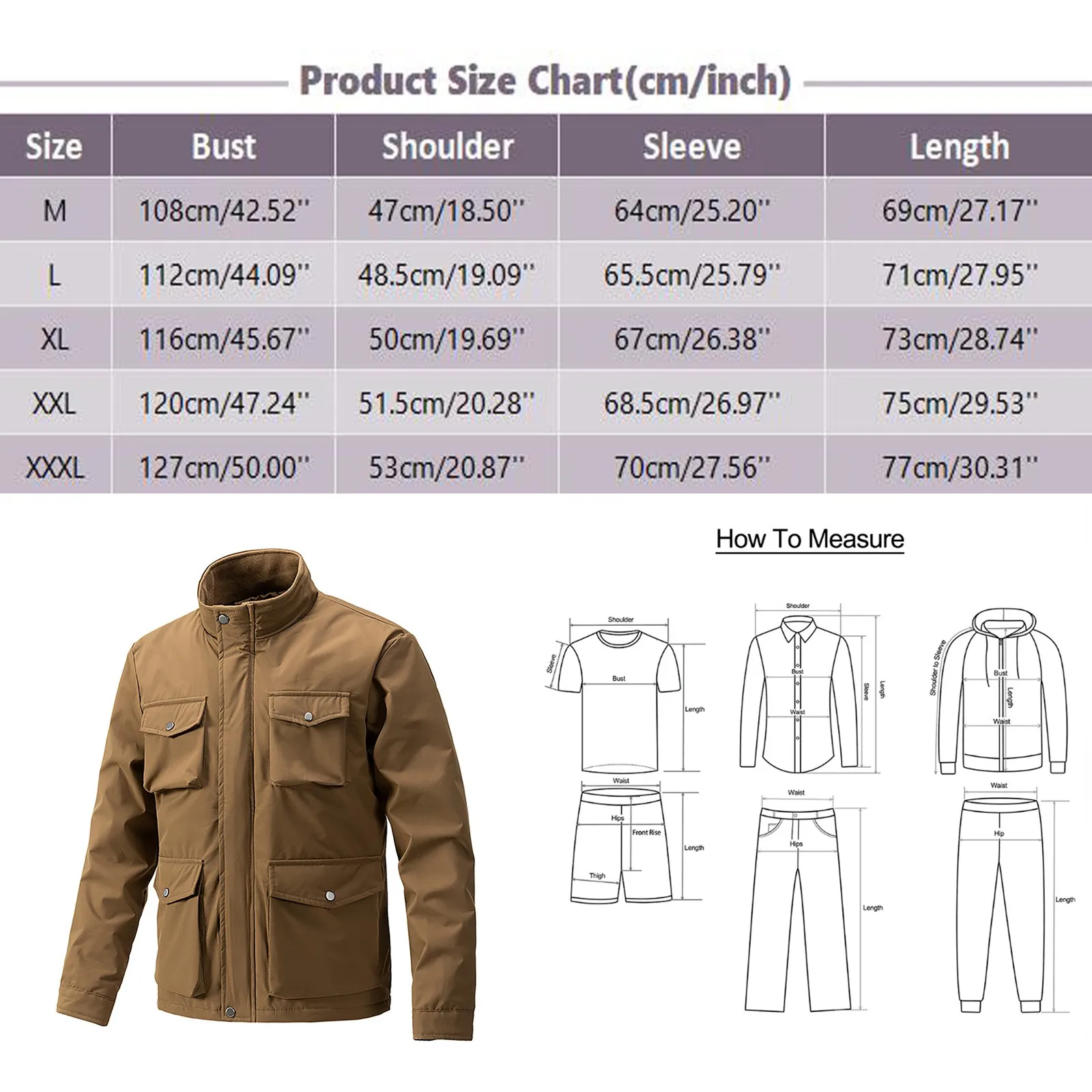 Мужские осенние и зимние пальто с карманами повседневная куртка рабочая одежда