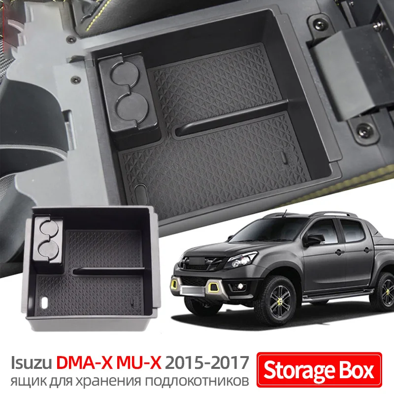 

Armrest Storage Box For Isuzu D-Max MU-X 2012- 2015 2016 2017 2018 2019 2020 2021 2022 Center Console Organizer Containers Tray