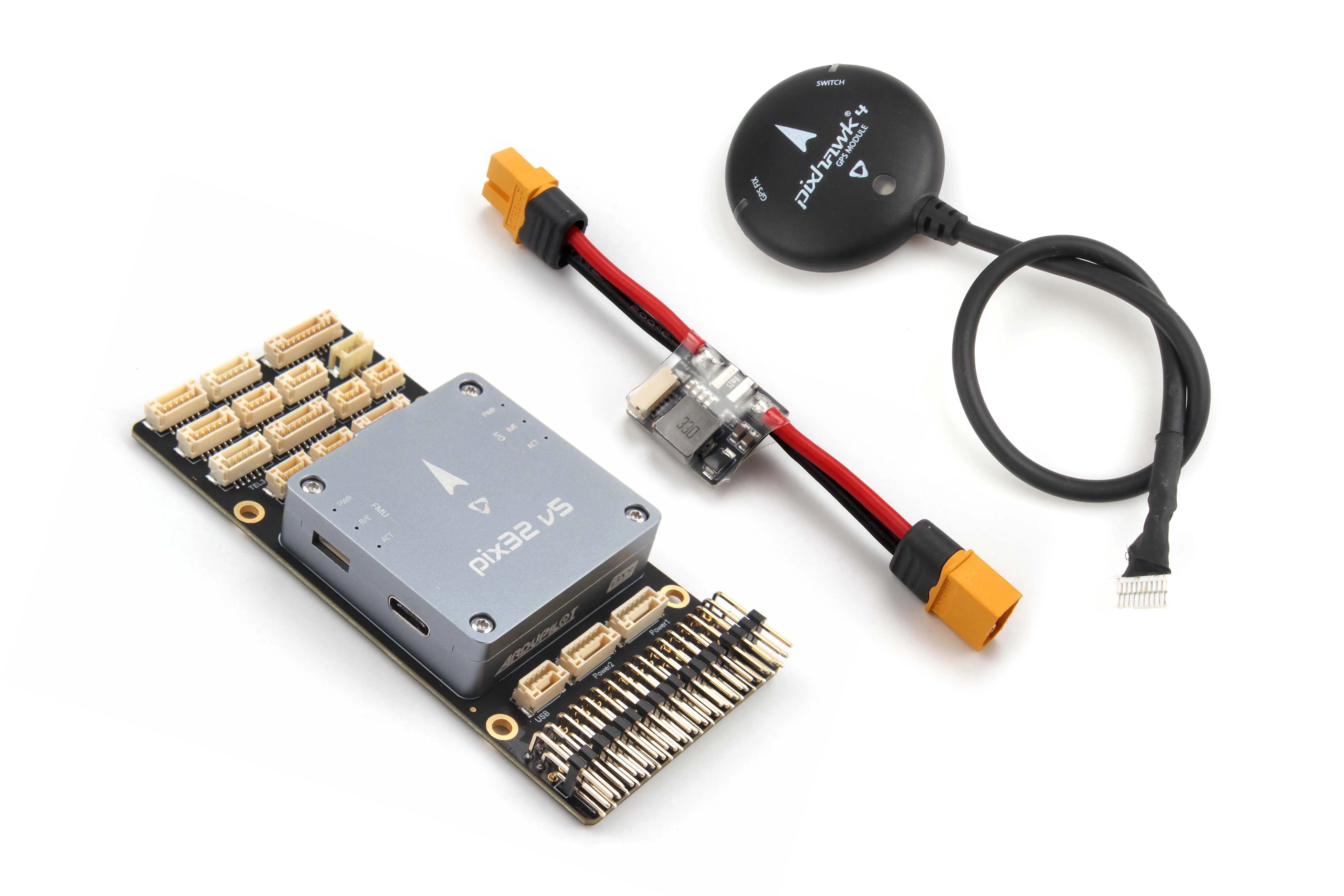 

HolyBro Pix32 v5 Контроллер полета как вариант версии Pixhawk4 / STM32F765 FMU процессор/Accel/гироскоп/барометр/M8N GPS