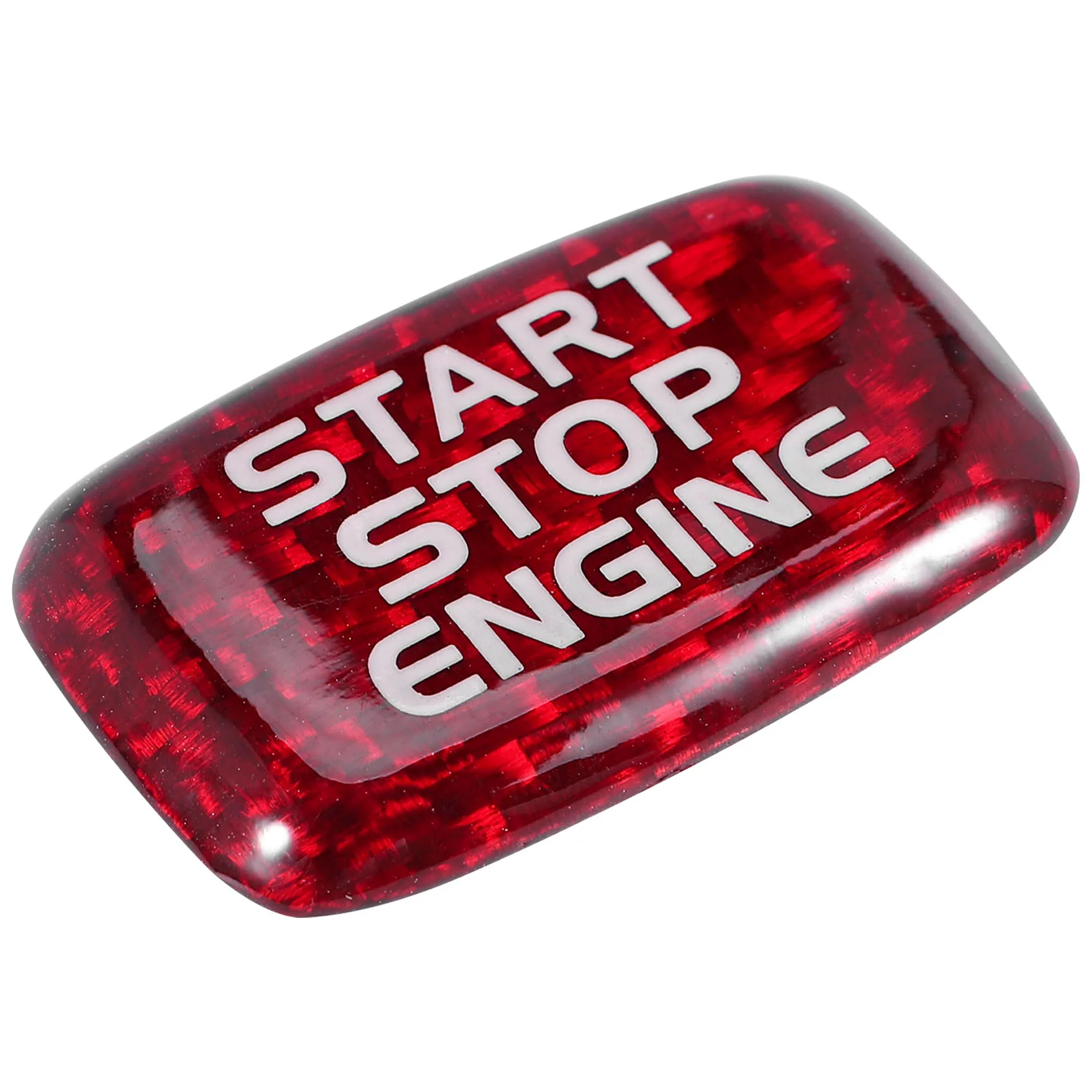 Наклейка для кнопки запуска двигателя автомобиля из углеродного волокна