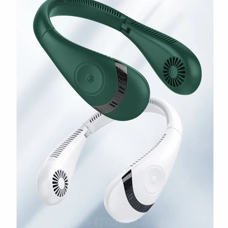 

Portable Neck Fan Electric Wireless FAN Rechargeable Mini Ventilador Cooling USB Bladeless Mute Fans for Outdoor Sports Dropship