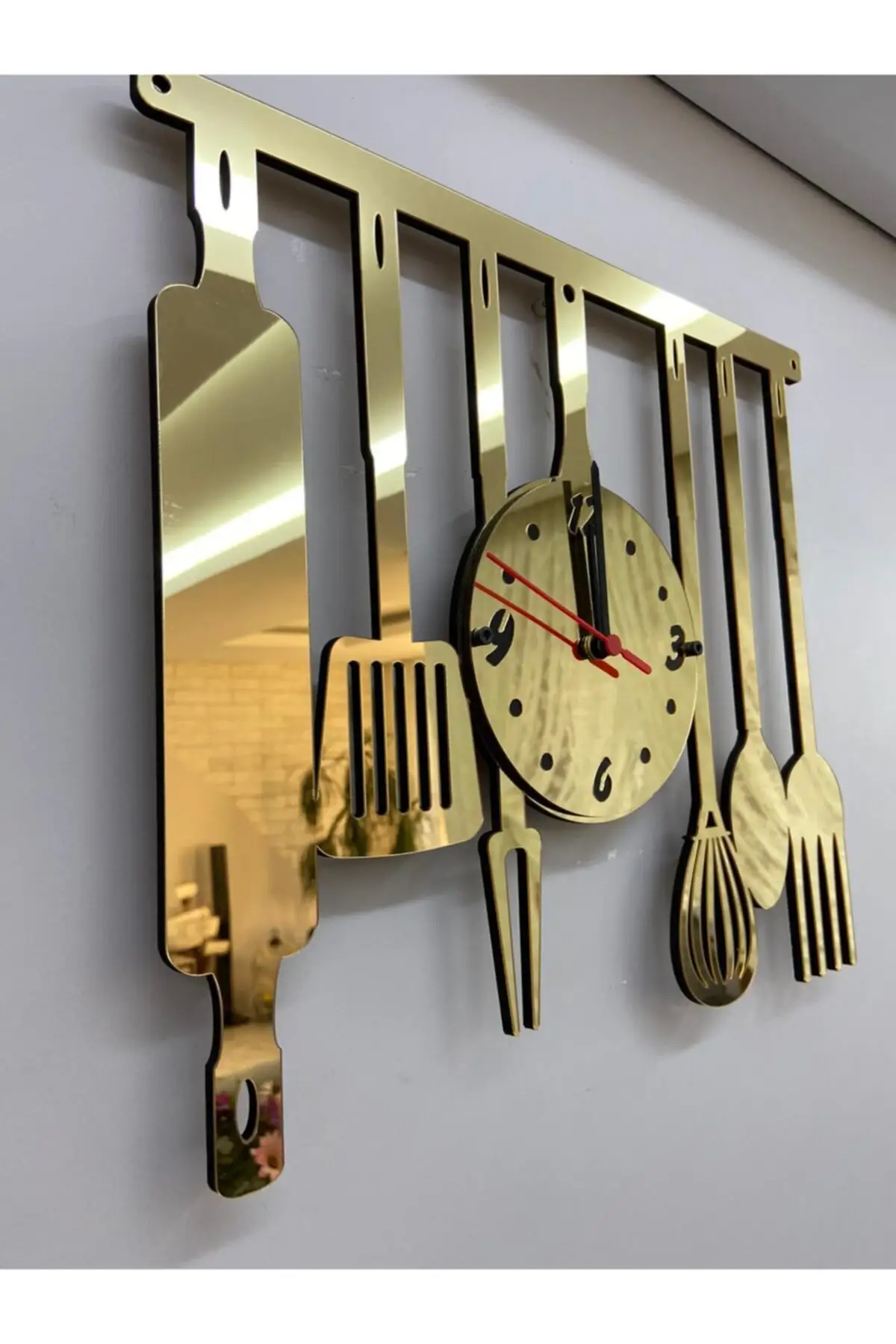 

Decorative Gold Mirrored Pleksili 7 of Kitchen Supplies Kitchen Clock