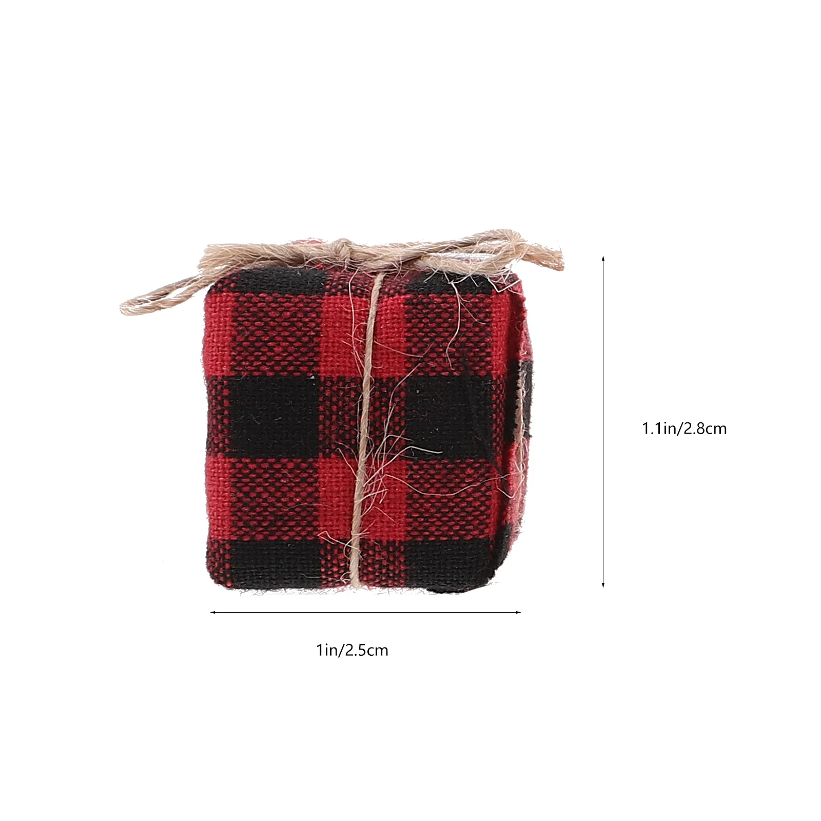 Кукольный домик мини-рождественский шотландский подарочный пакет из хлопка и