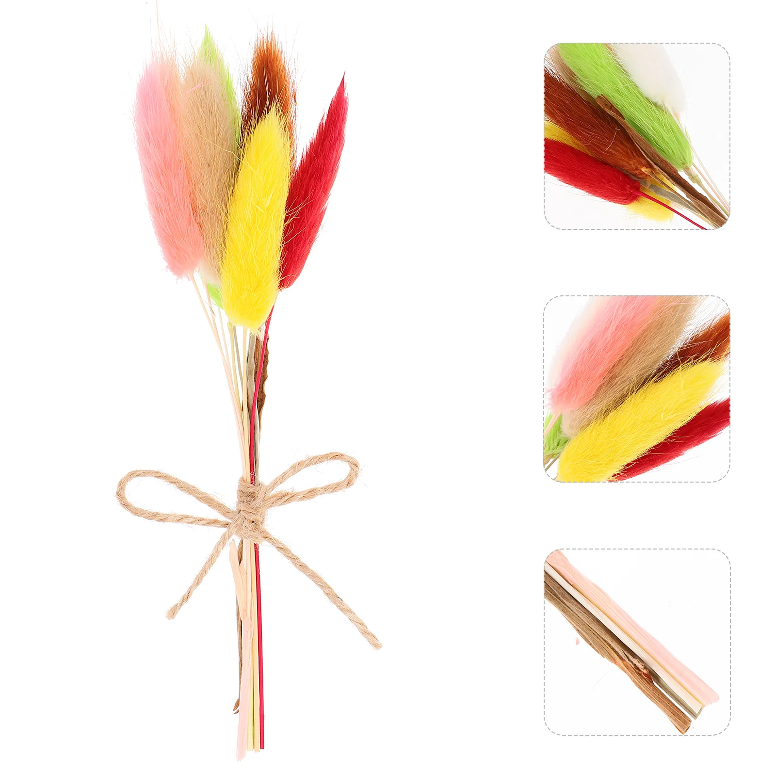 

2 Pcs Dried Bouquet Wedding Boutonniere Christmas Table Decoration Bridal Corsage For Mini Ornaments Bridesmaid Small