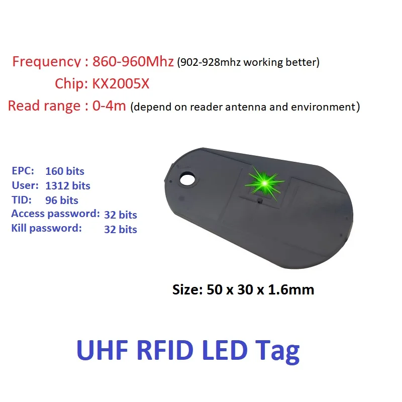 

LED индикатор UHF RFID метка ultrarfid