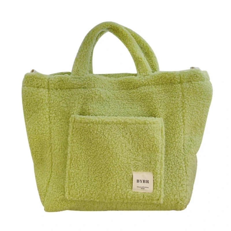 

Women's Plush Crossbody Bag Large Capacity Handbags Fashion Shoulder Bags All-matching Tote Bag Lovely Winter Dating Bag