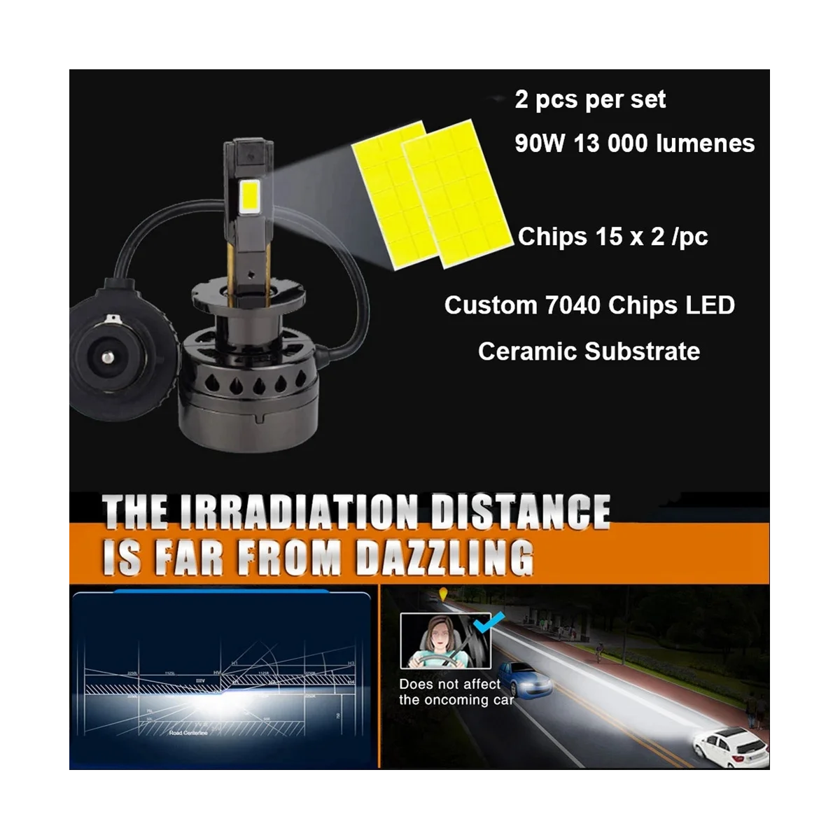 D4 светодиодный передние фары автомобильные фонари ксеноновые