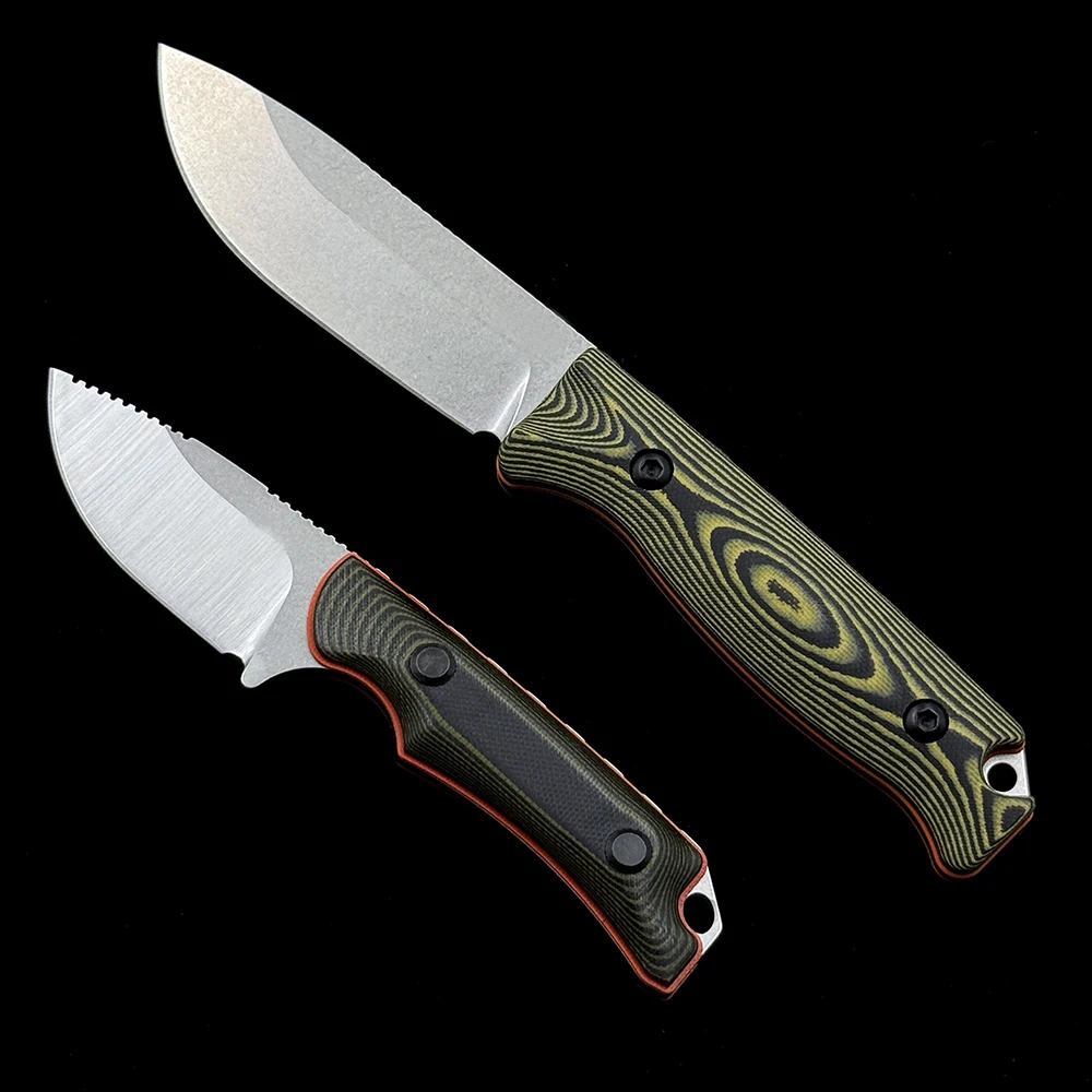 BM 15017 15002 G10 Ручка Охотничий скрытый нож Canyon Hunter с фиксированным лезвием Открытый