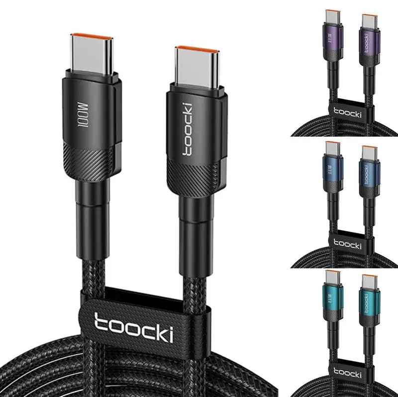 Кабель для быстрой зарядки с USB C на Type C, 100 Вт