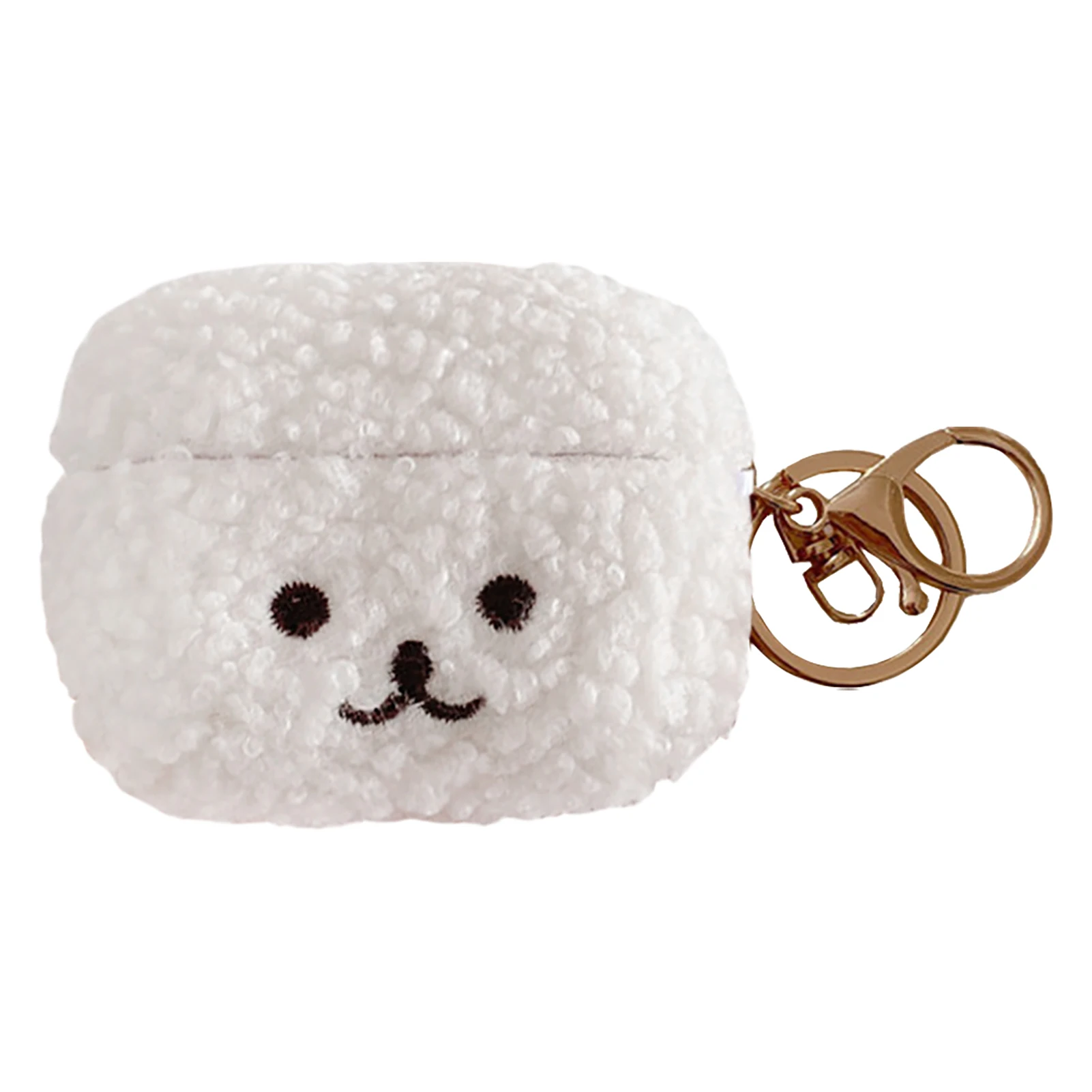 

Anti Scratch With Keyring Lightweight Earphone Case Protective Lovely Portable Cute Fluffy Bear Fashion Fit For Apple 1 2 3 Pro