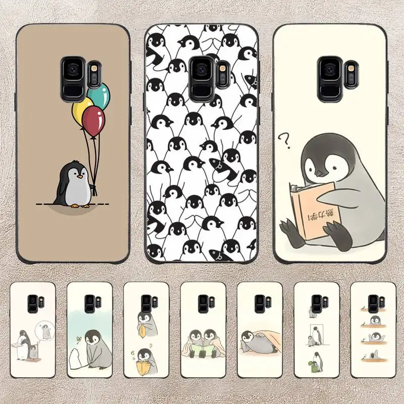 

Cartoon Penguin Phone Case For Samsung Note 8 9 10 20 Note10Pro 10lite 20ultra M20 M51 Funda Case