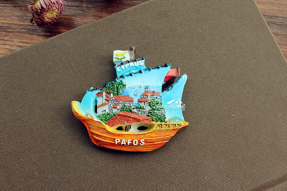 

PAFOS, Кипр, туристический сувенир, 3D искусственная смола, идея подарка