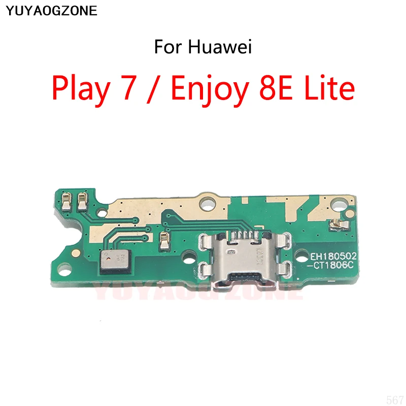 

USB Charging Dock Port Socket Jack Connector Charge Board Flex Cable For Huawei Honor Play 7 / Enjoy 8E Lite