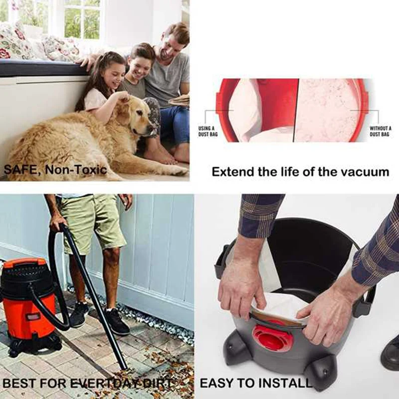 Вакуумный мешок для фильтров магазина 10 шт. 5-8 галлонов тип E одноразовые