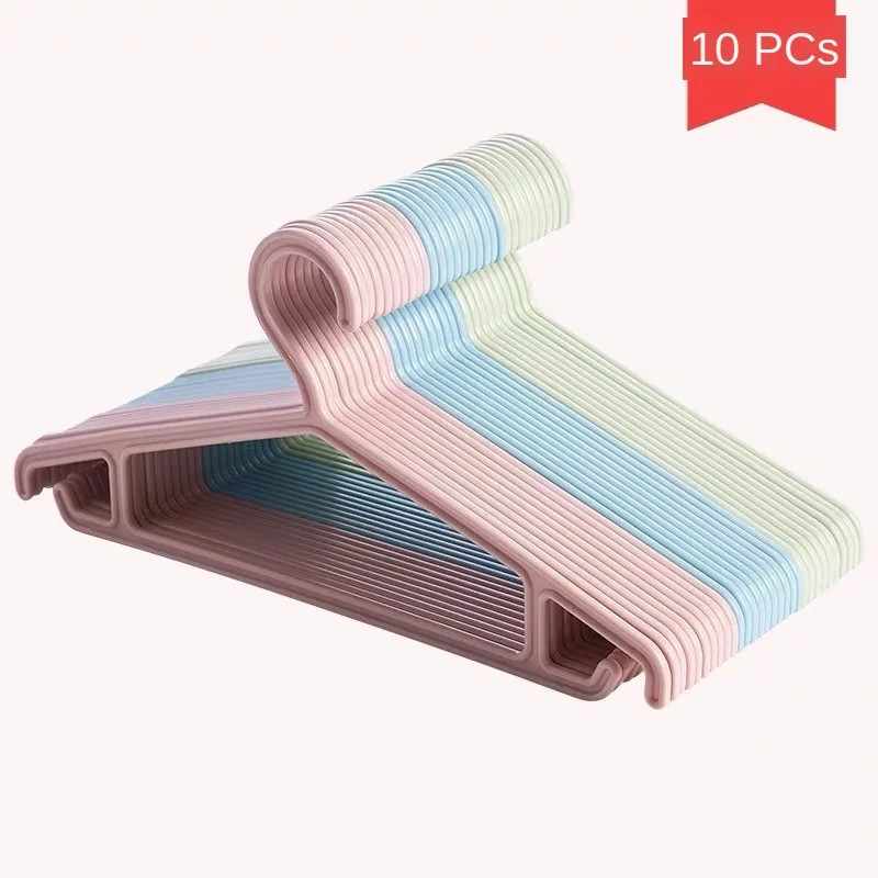 

10 PCs Clothes Hanger Children's Non-Slip Newborn Household Baby Rack storage closet wardrobe clothes rack
