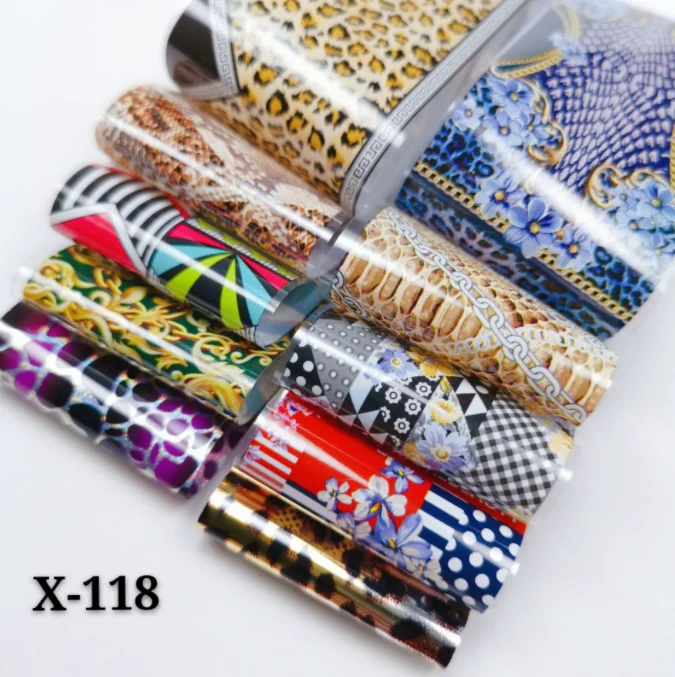 

Nail Foil snake Star paper 10 color suit halo dyed marble transfer sticker Hepburn letter sticker
