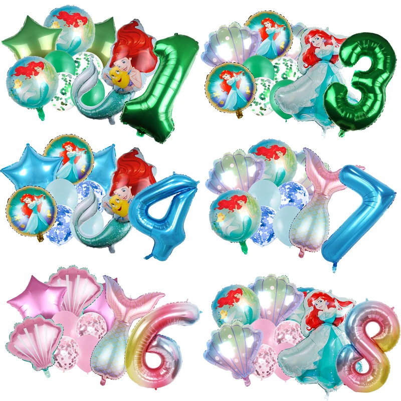 

Детский воздушный шар «Русалочка», из латекса и алюминия