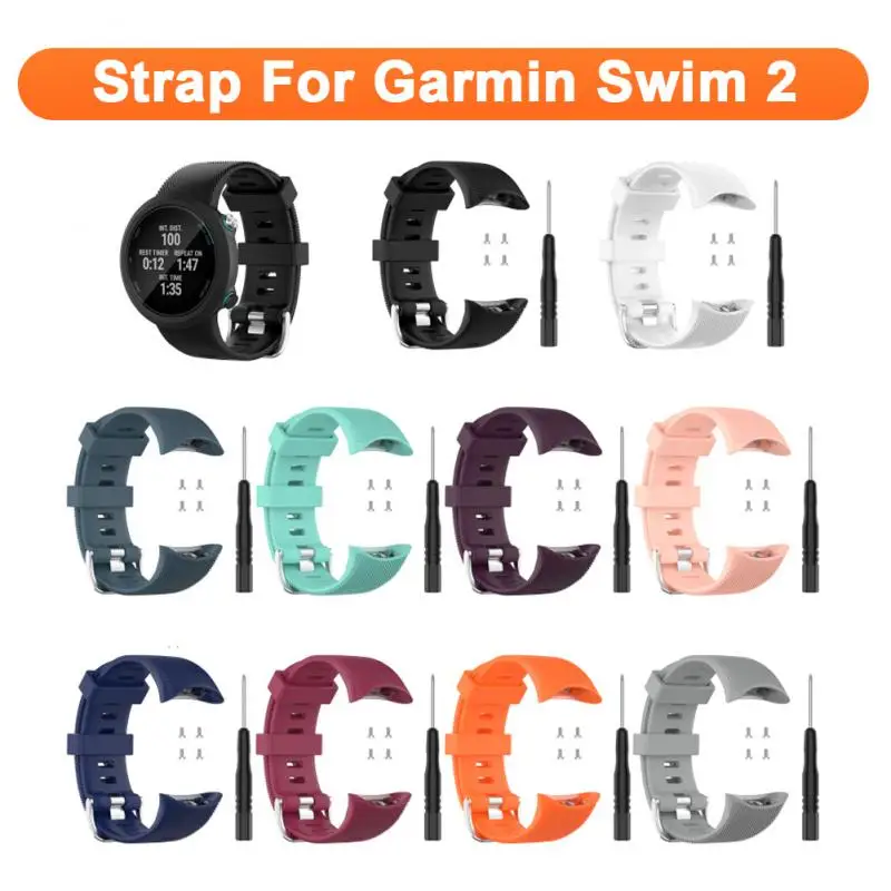 

Ремешок для смарт-браслета для Garmin Плавание 2 часы браслет, съемные ТПУ браслеты Smartband ремешок для наручных часов для Garmin Плавание 2
