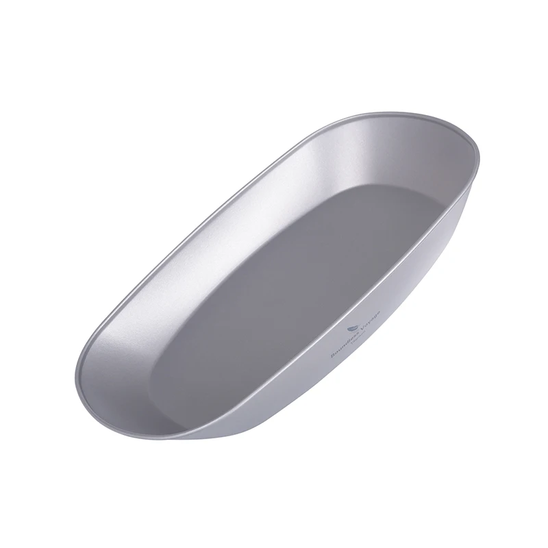 Титановая тарелка Boundless Voyage для фруктов с сумкой переноски портативная уличная