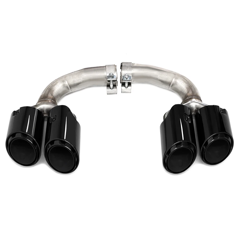 

Модернизированные квадратные насадки на выхлопную трубу для Porsche Cayenne 9Y0 2018-2024: конверсионные насадки с четырех на четыре выхлопных патрубка, без сварки