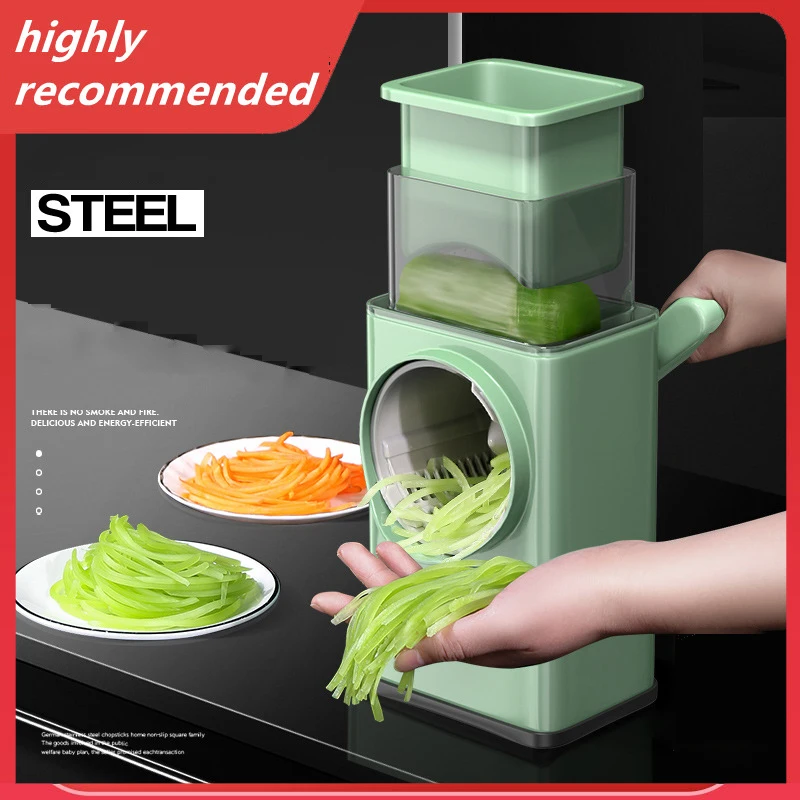 

Multifunction Veggie Chopper Kitchen Tools Manual Drum Grater Food Shredder Potato Fruit Slicer Vegetable Cutter Meat Grinder