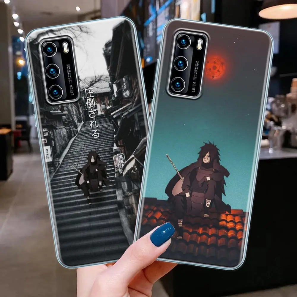 

Japanese Anime Naruto Madara Uchiha Clear Silicone Phone Case For Huawei P30 P40 P20 Lite P50 Pro P Smart Z 2019 Soft Back Cover