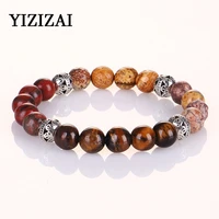 yizizai yoga chakra bracelet for men women reiki natural tigter eye stones bangles lover charm jewelry accessories pulseras gift