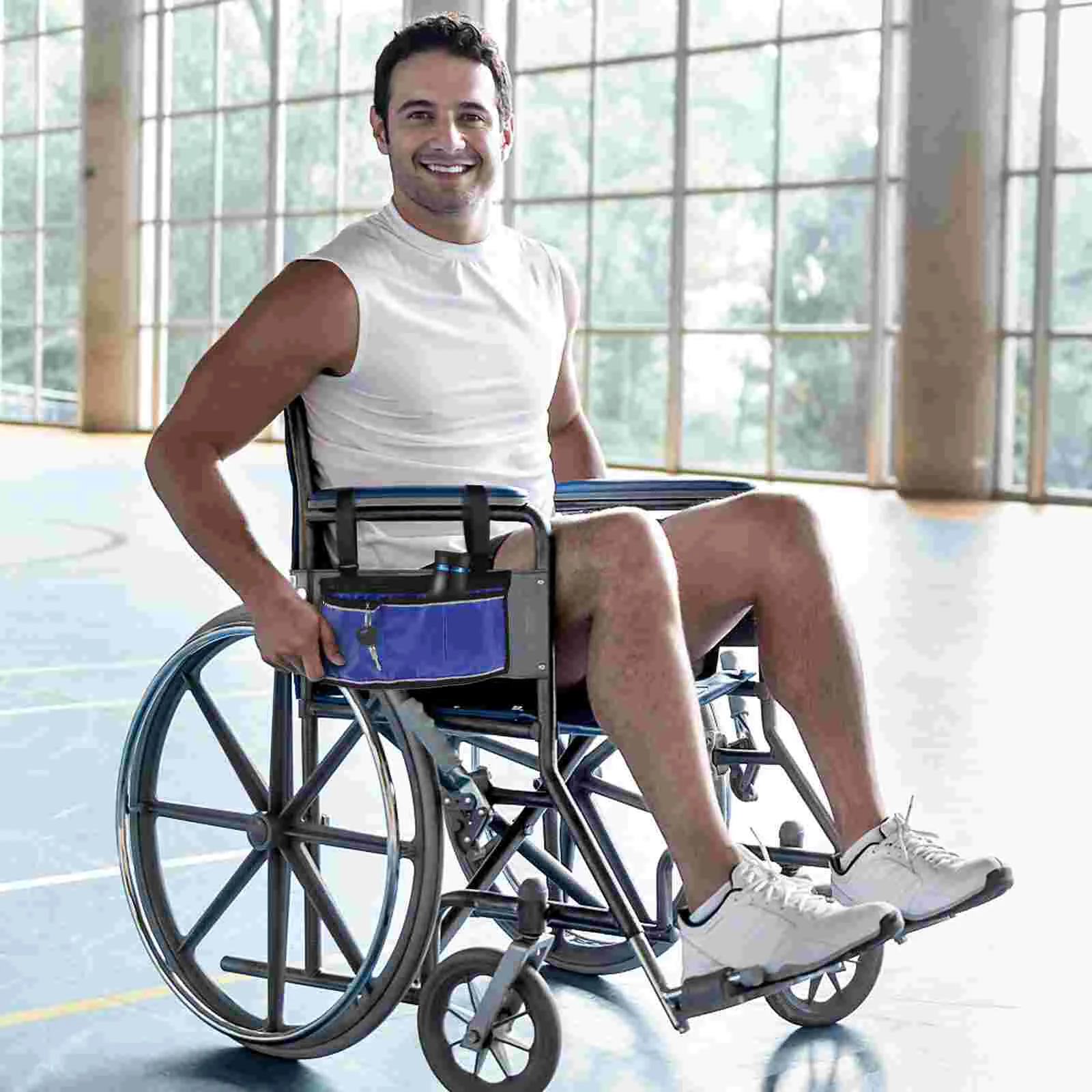

1pc Wheelchair Bag Helpful Practical Durable Container Pouch Holder for Outdoor Travel Outside