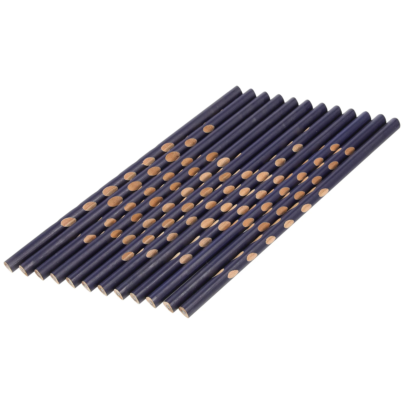 

12pcs Triangle Holes Correction Writing Posture School Office Stationery (Blue)