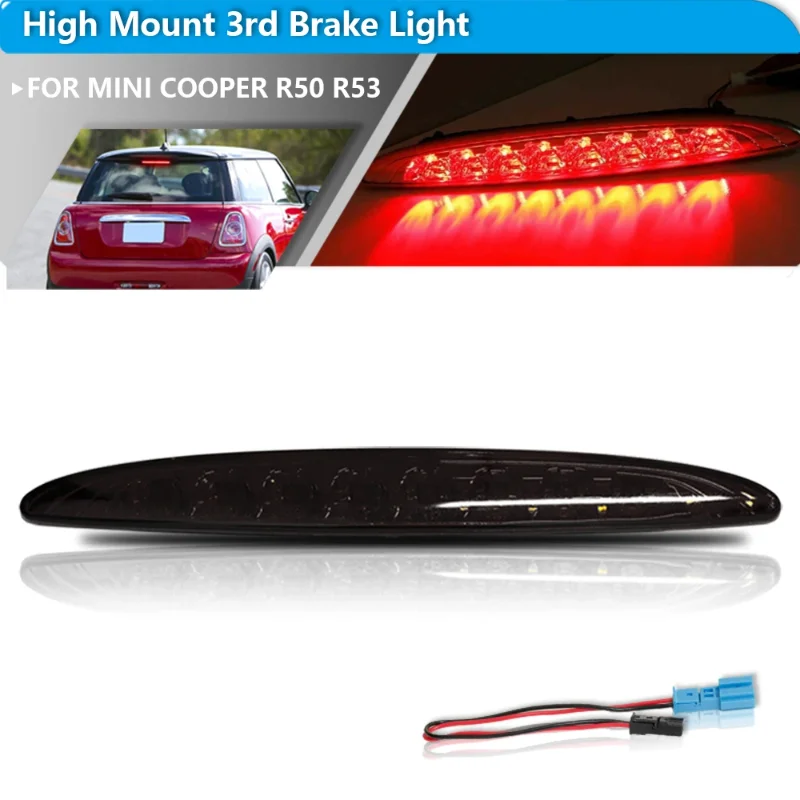 Фото 1 шт. дополнительный стоп-сигнал (OEM 63256935789) для BMW MINI Cooper R50 R53 1-го поколения 2002-2006, красный, верхний, для автомобиля №2