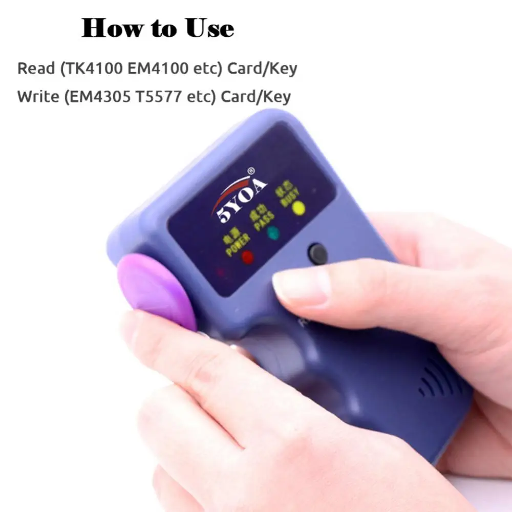 

hot 125KHz RFID Programmer Duplicator Copier Writer Reader Writer ID Card Cloner & key Access card Replicator Keychain reader