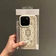 Чехол для iPhone 11 12 13 14 15 16 17 Pro Max 14 15 Plus 17 Air X, противоударный, с ретро-дизайном в виде коврового узора и текстурой личи (art.: 3920dabac85d5) - 3920dabac85d5
